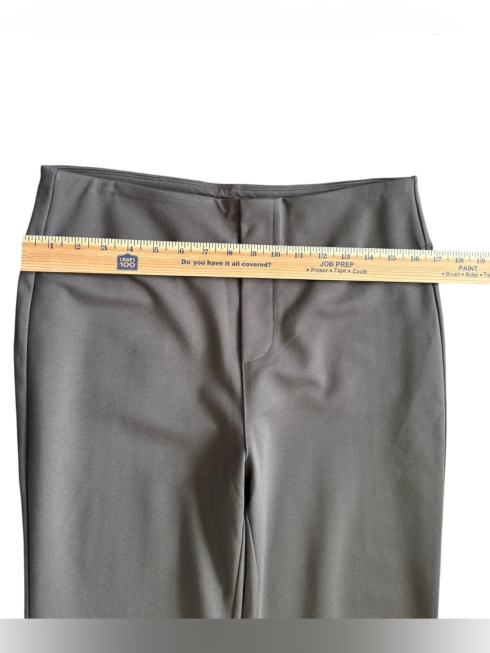 Halara Petite Flare Pants Brown High Rise Stretch Work Yoga L NWOT - Picture 5 of 6